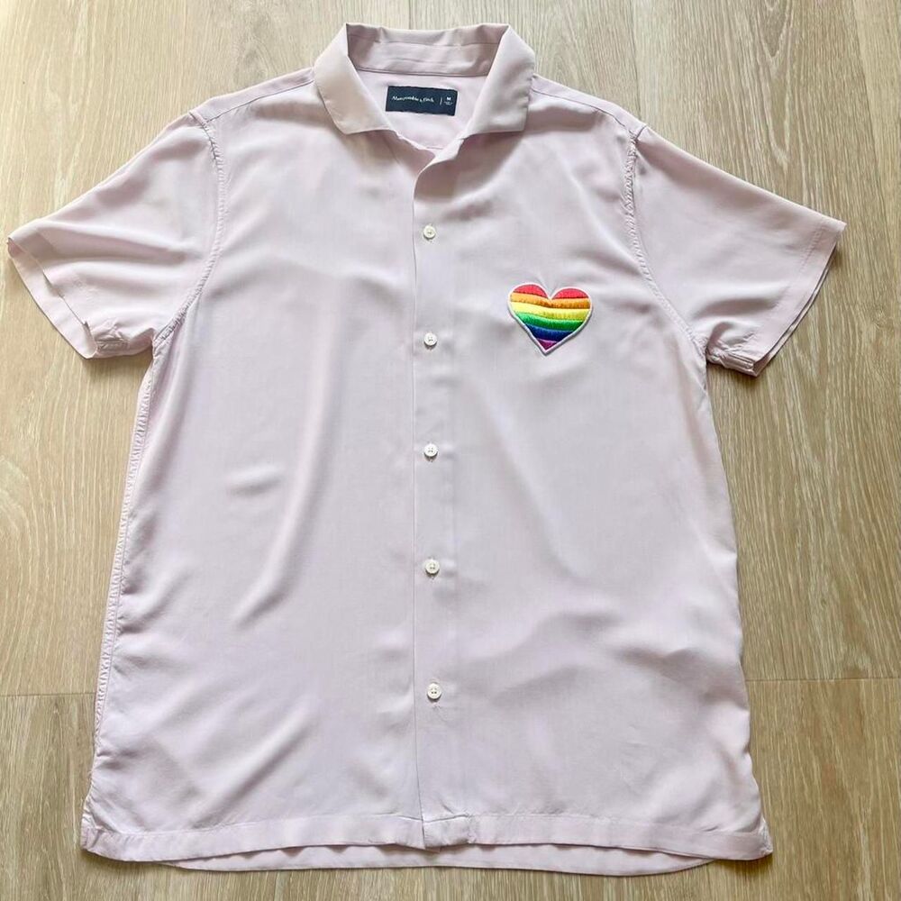 Abercrombie-fitch Men's Pink Shirt